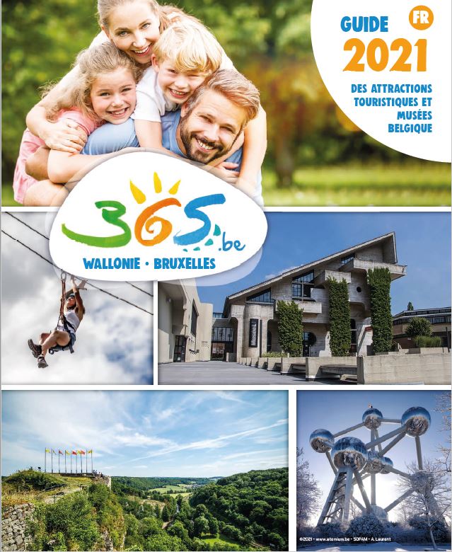 Cover-Guide des attractions touristiques et musées de Belgique - 2021